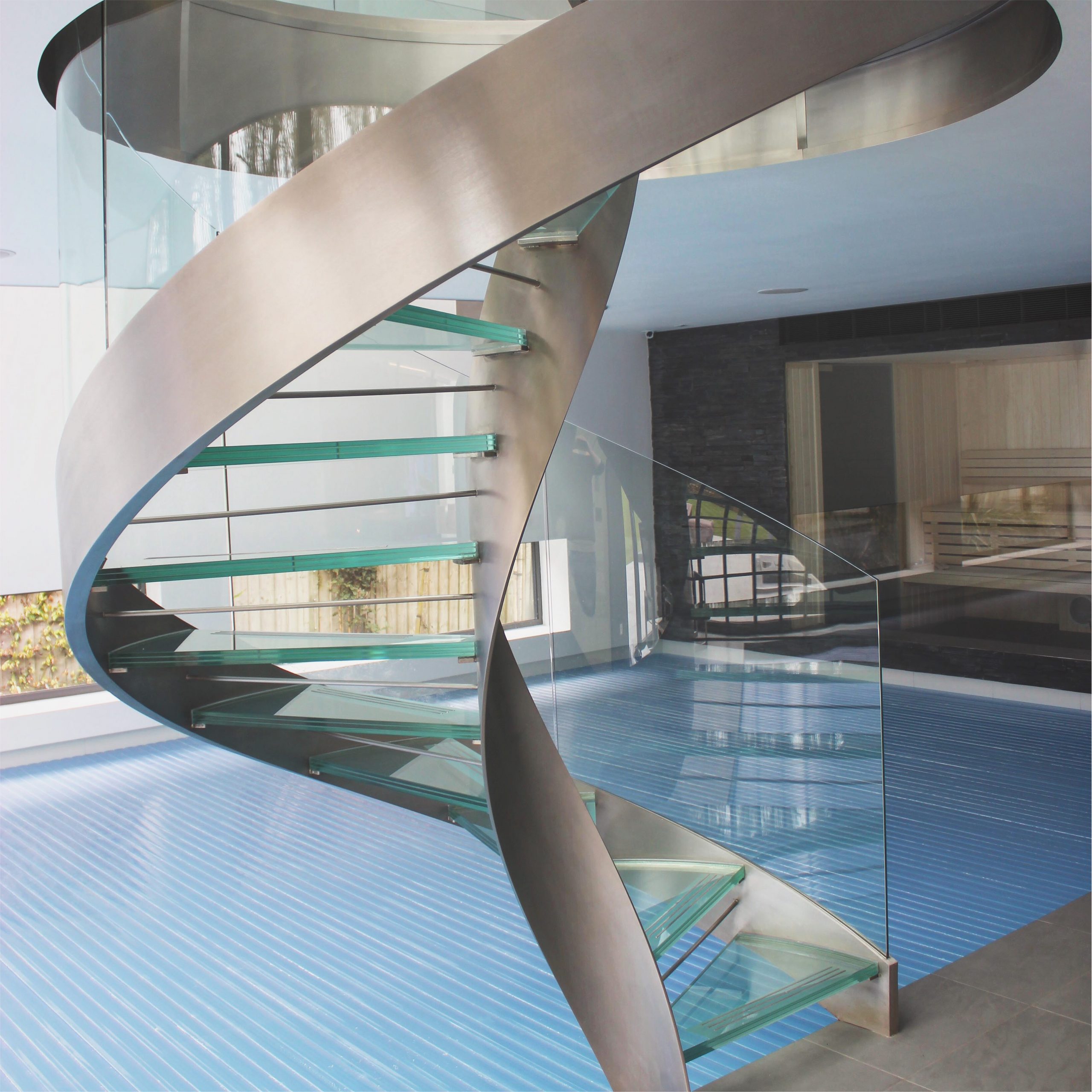 Glass Stair Treads A minimalist, light enhancing solution